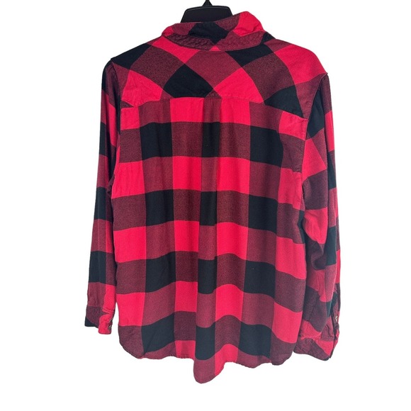 Torrid Lizzie Brushed Rayon Acrylic Button Down Long Sleeve Shirt Plus Size 2 2X - Picture 7 of 9